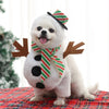 Dog Christmas Pet Clothes Standing Snowman