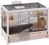 Hamster habitat cage hamster villa sturdy wooden structure black(US - Bradys Pets