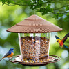 New Waterproof Gazebo Hanging Wild Bird Feeder Outdoor Container With - Bradys Pets