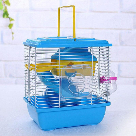 Pet Cage Hamster Cottage with Transparent Skylight Double Layer House - Bradys Pets