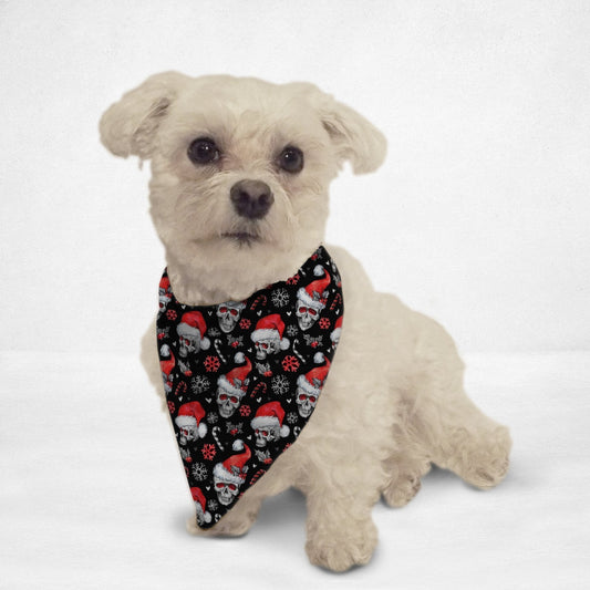 Santa Skull Cat & Dog Bandanna - Bradys Pets
